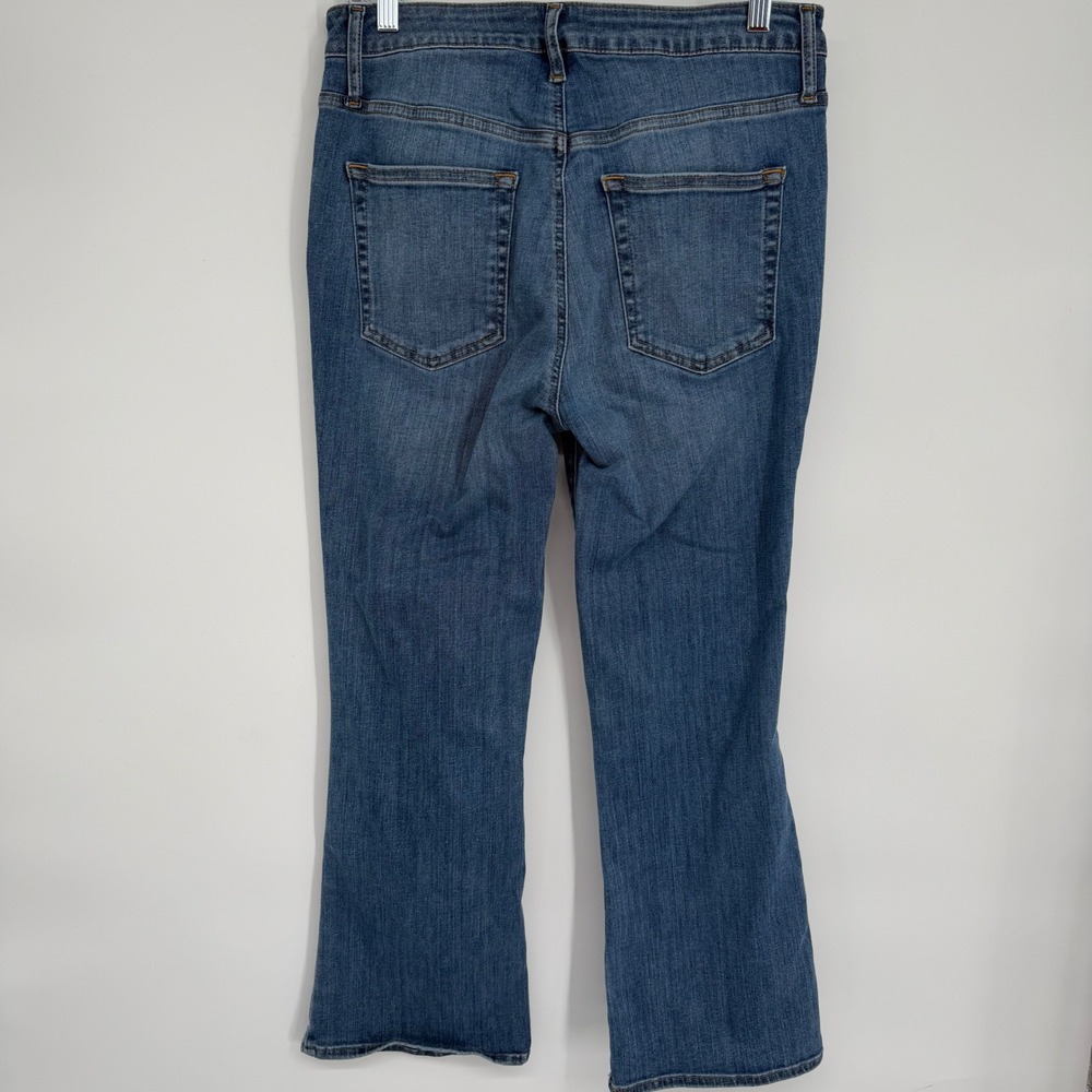 Frame Le Crop Mini Boot Jeans Womens 29 Disarm Medium Wash High Rise Cropped - Picture 2 of 8